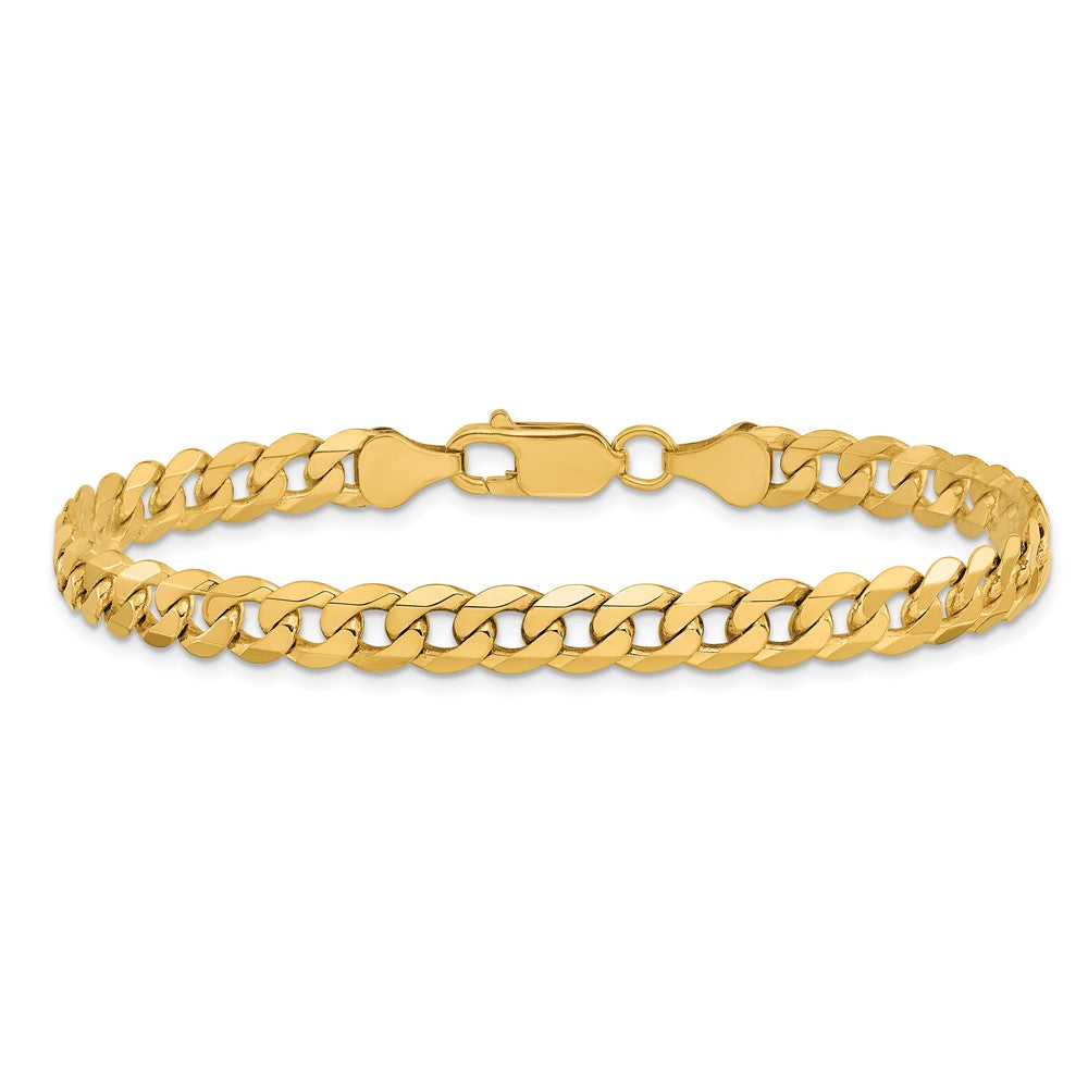 10k 6.25mm Flat Beveled Curb Chain