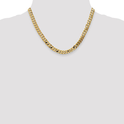 10k 6.75mm Flat Beveled Curb Chain