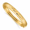 10k 5/16 Florentine Engraved 8mm Hinged Bangle Bracelet
