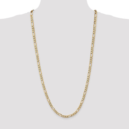 10K 5.25mm Flat Figaro Chain