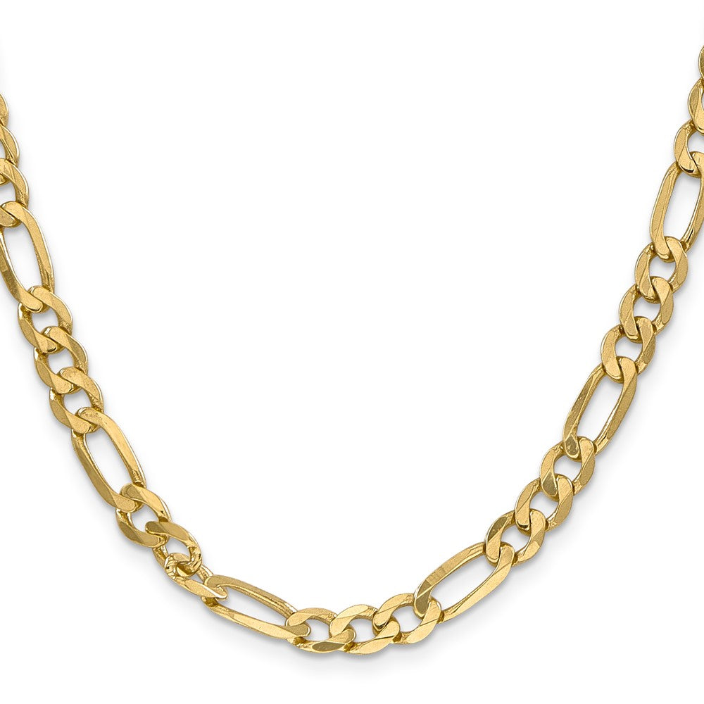 10K 6.25mm Flat Figaro Chain