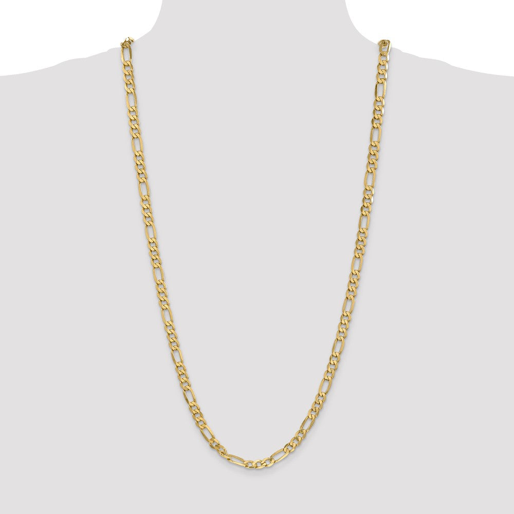 10K 6.25mm Flat Figaro Chain