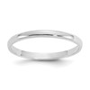 10k White Gold 1.5mm Half-Round Size 3 Baby / Childs Ring