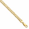 10k 5.8mm Hand-polished Fancy Curb Link 8 inch Bracelet