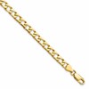 10k 5mm Fancy Polished Curb Link 8 inch Bracelet