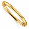 10k 4/16 High Polished 6mm Hinged Bangle Bracelet