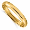10k 7/16 High Polished 10mm Hinged Bangle Bracelet