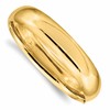 10k 9/16 High Polished 14.5mm Hinged Bangle Bracelet