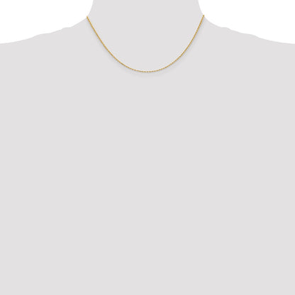 10k 1.5mm Diamond-cut Rope Chain