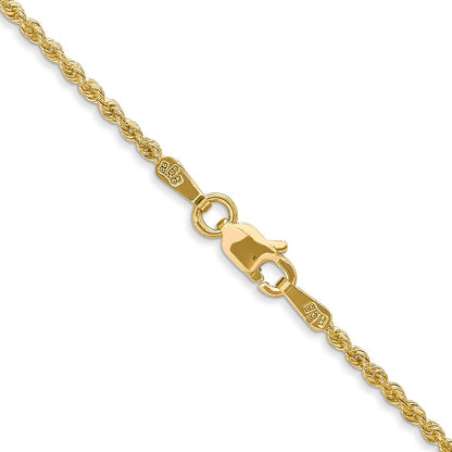 10k 1.5mm Solid Rope Chain