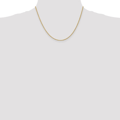 10k 1.5mm Solid Rope Chain