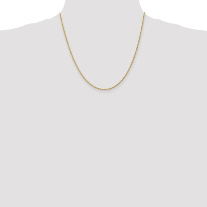 10k 1.5mm Solid Rope Chain
