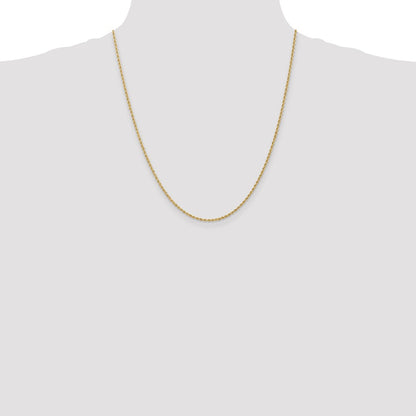 10k 1.5mm Solid Rope Chain