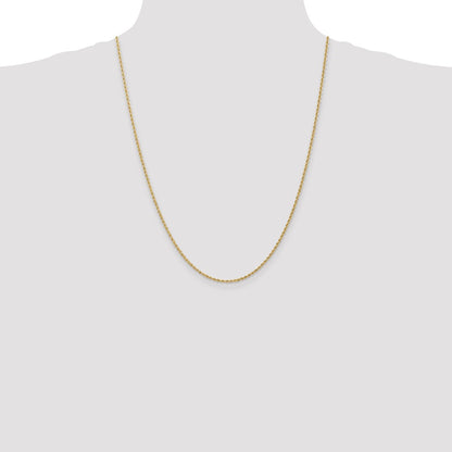 10k 1.5mm Solid Rope Chain