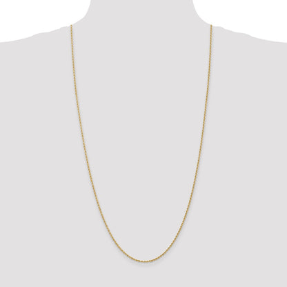 10k 1.5mm Solid Rope Chain