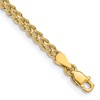 10k 3.0mm Wide Double Strand Rope 7 inch Bracelet