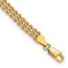 10k 4.5mm Wide Triple Strand Rope 7 inch Bracelet
