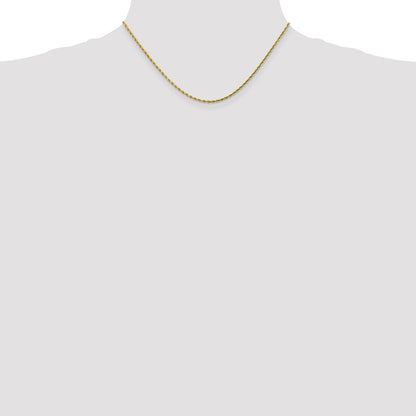 10k 1.75mm Diamond-cut Rope Chain