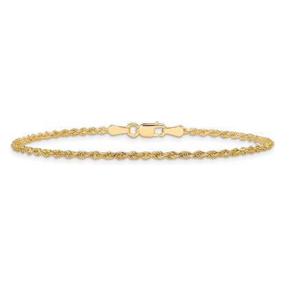 10k 1.75mm Diamond-cut Rope Chain