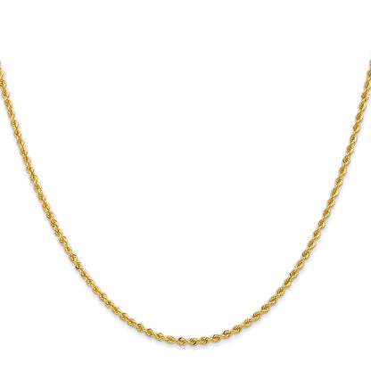 10k 2.0mm Solid Rope Chain