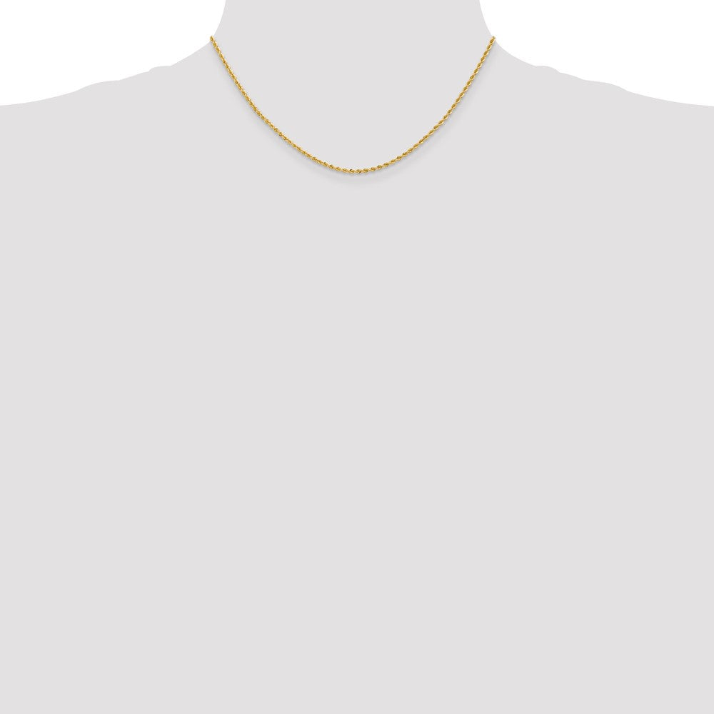 10k 2.0mm Solid Rope Chain