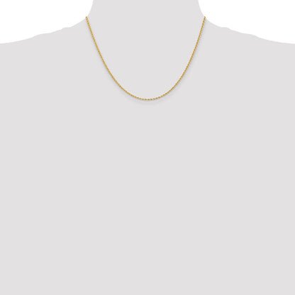 10k 2.0mm Solid Rope Chain