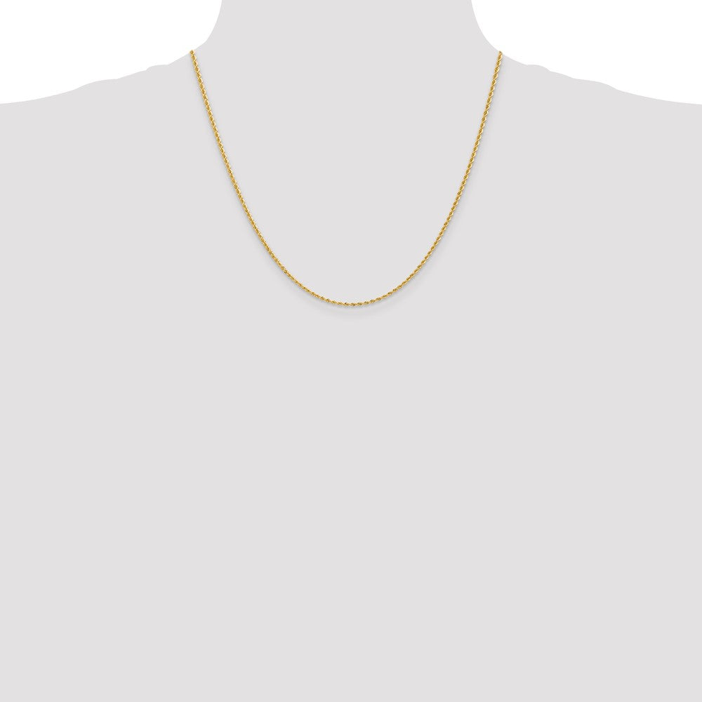 10k 2.0mm Solid Rope Chain