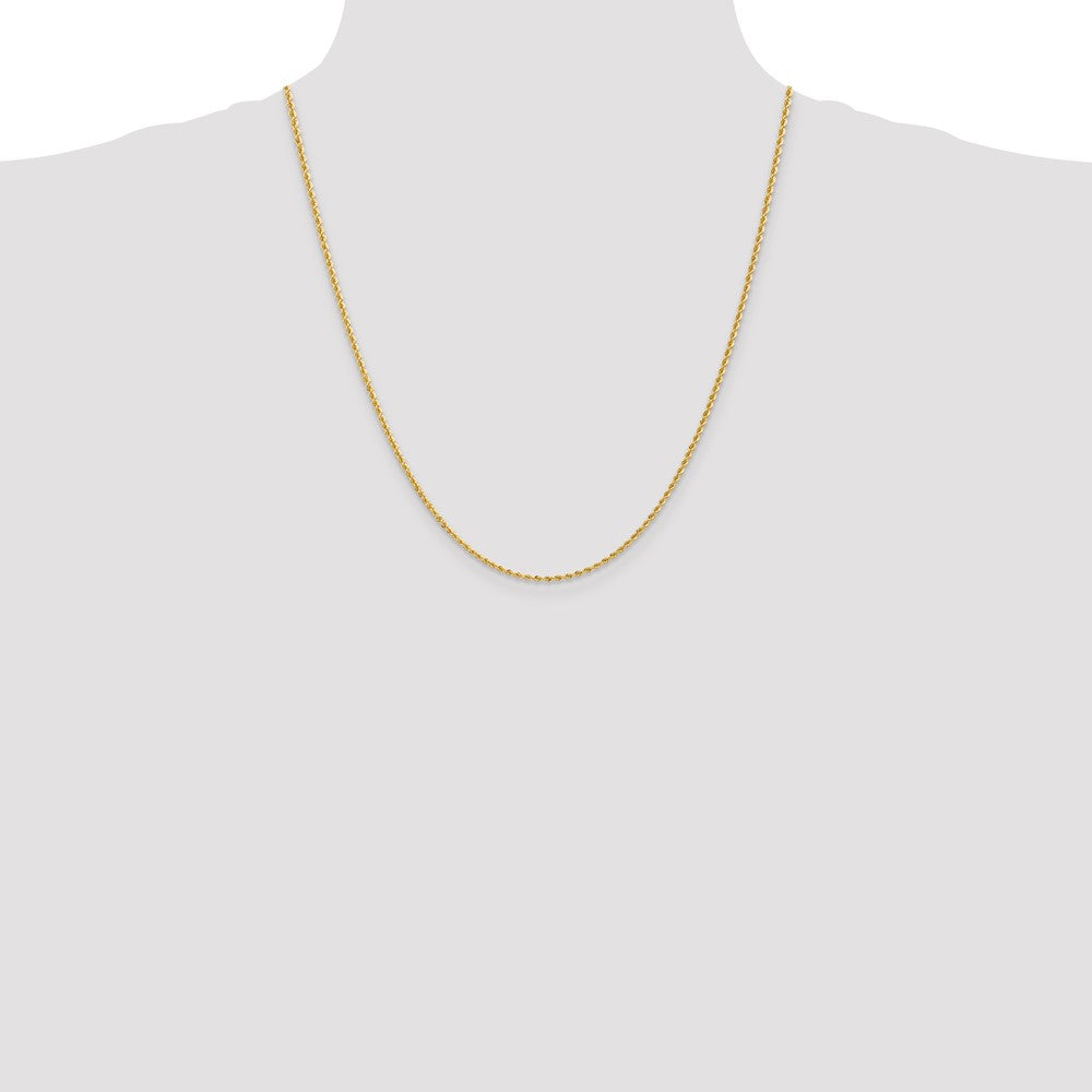 10k 2.0mm Solid Rope Chain