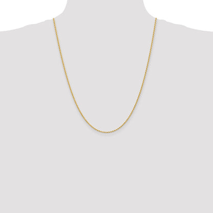 10k 2.0mm Solid Rope Chain