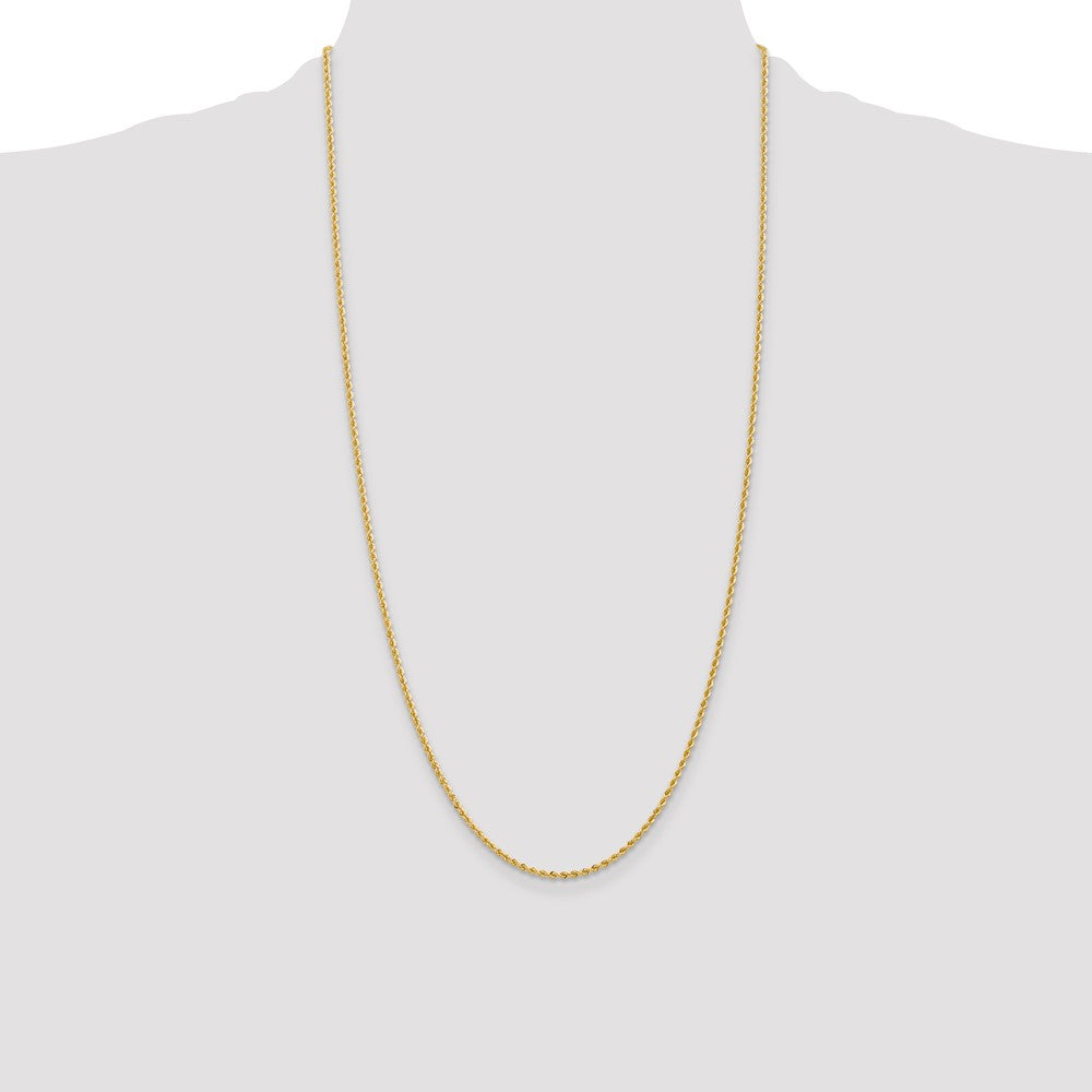 10k 2.0mm Solid Rope Chain