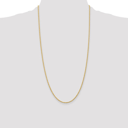 10k 2.0mm Solid Rope Chain