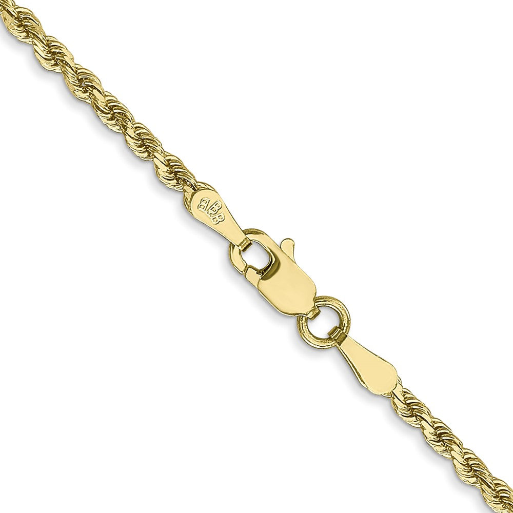 10k 2.0mm Diamond-cut Rope Chain