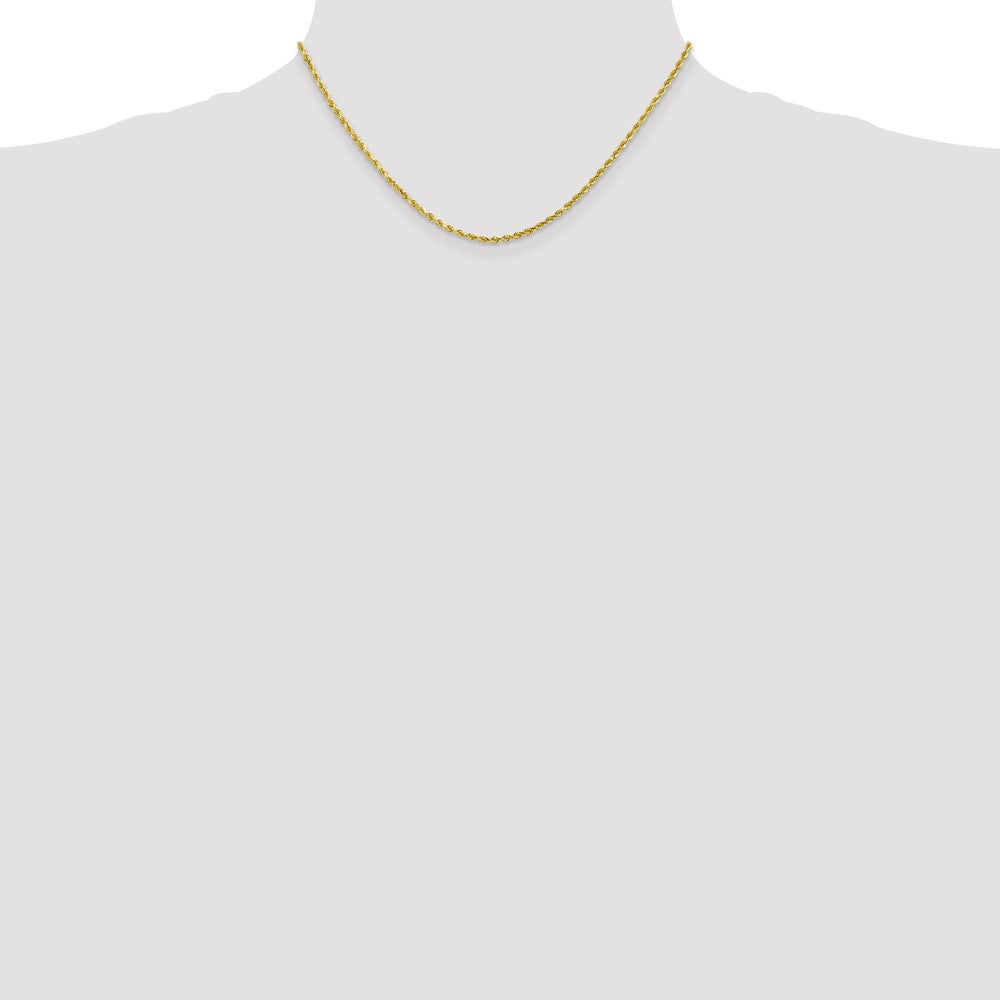 10k 2.0mm Diamond-cut Rope Chain