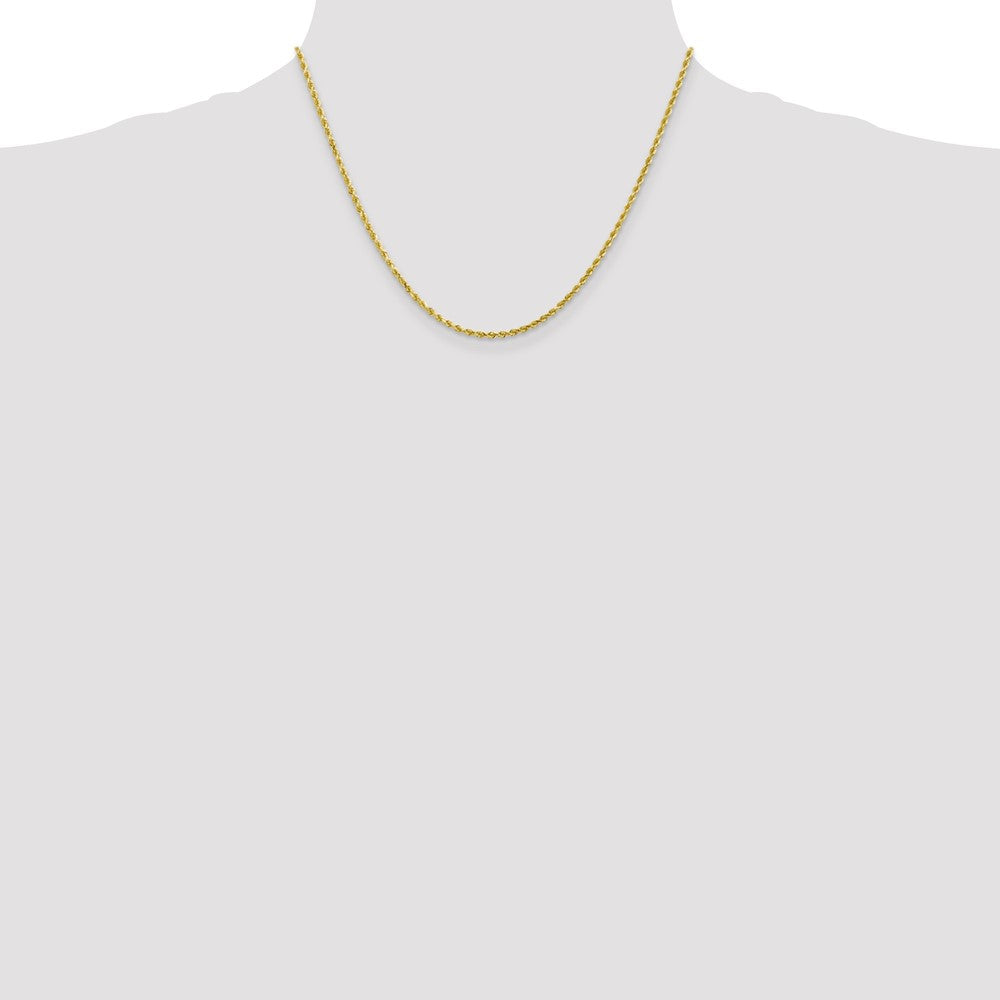 10k 2.0mm Diamond-cut Rope Chain