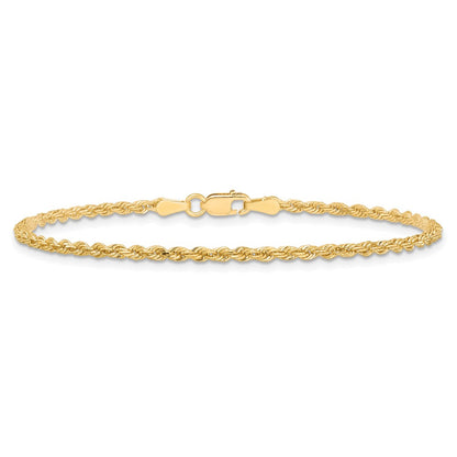 10k 2.0mm Diamond-cut Rope Chain