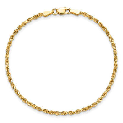 10k 2.0mm Diamond-cut Rope Chain
