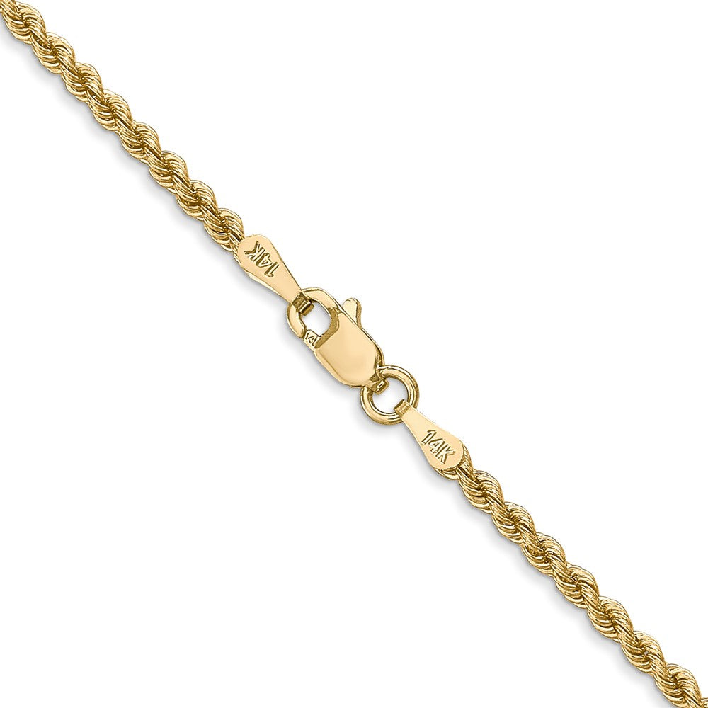 10k 2.25mm Solid Rope Chain