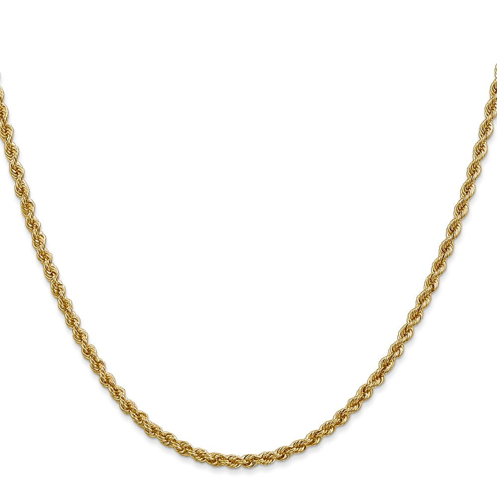 10k 2.5mm Solid Rope Chain
