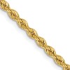 10k 2.5mm Solid Rope Chain