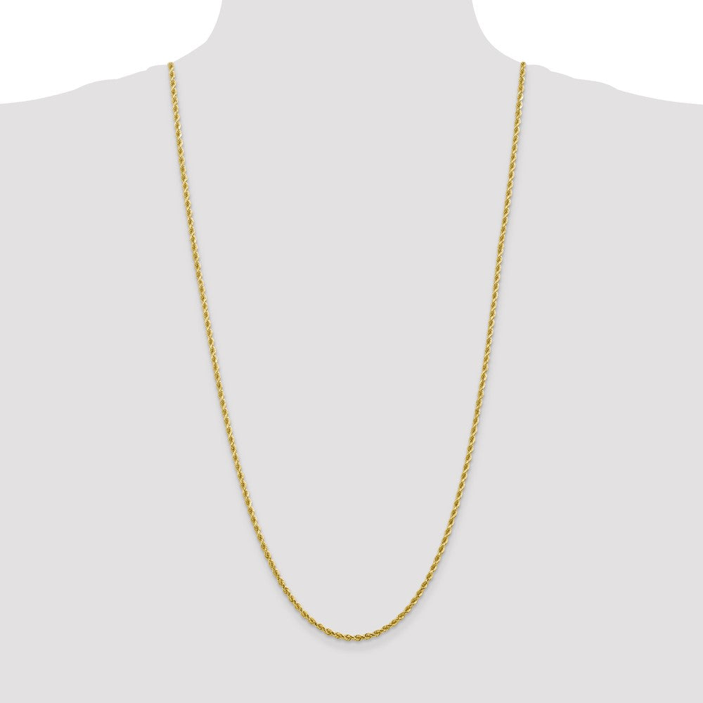 10k 2.75mm Diamond-cut Rope Chain