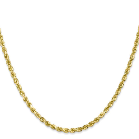 10k 3.0mm Diamond-cut Rope Chain