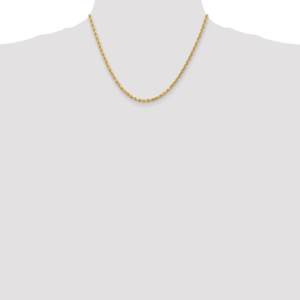 10k 3.0mm Diamond-cut Rope Chain