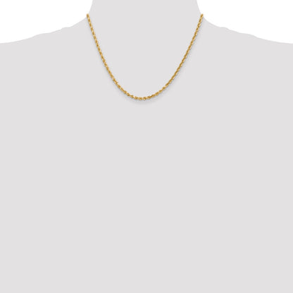 10k 3.0mm Diamond-cut Rope Chain