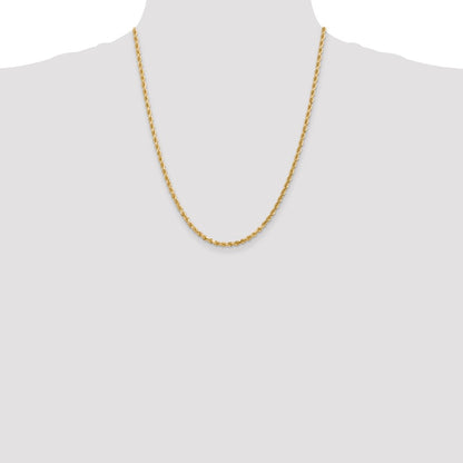 10k 3.0mm Diamond-cut Rope Chain