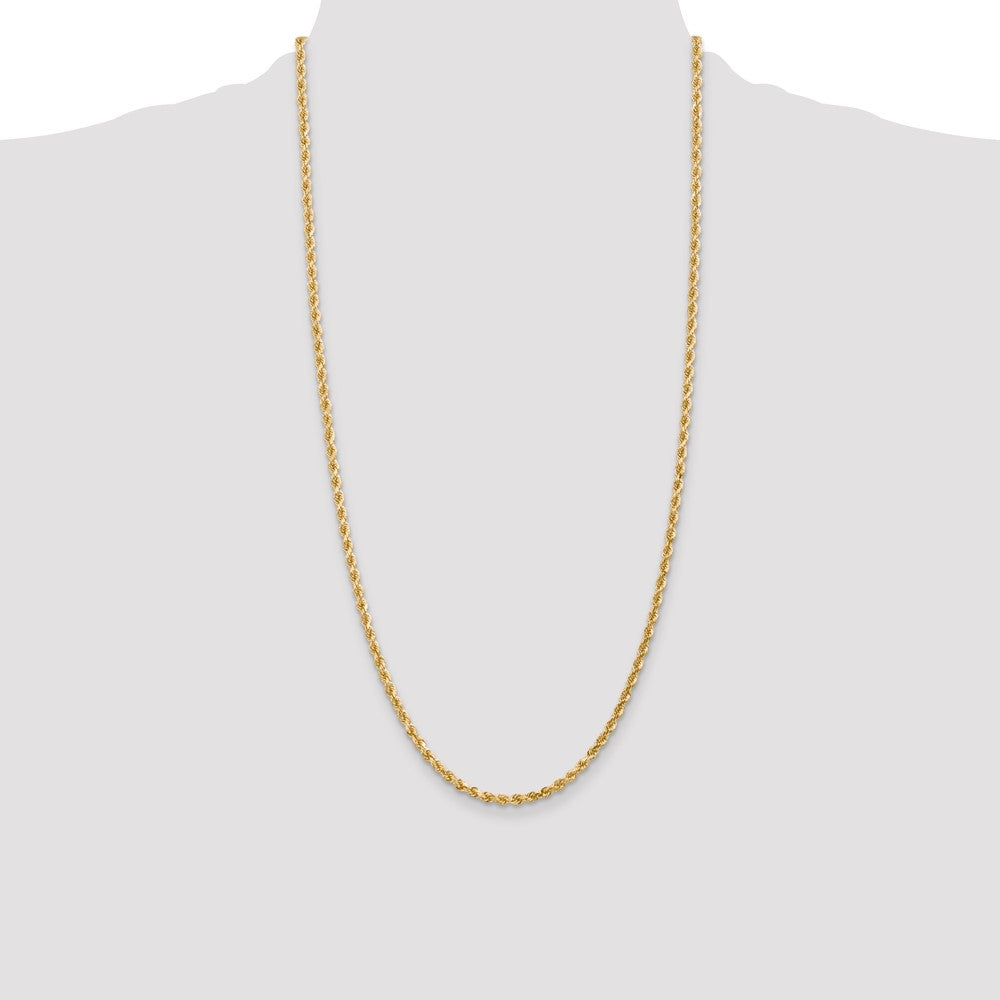 10k 3.0mm Diamond-cut Rope Chain