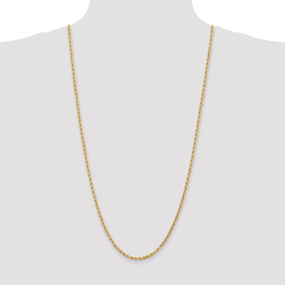 10k 3.0mm Diamond-cut Rope Chain
