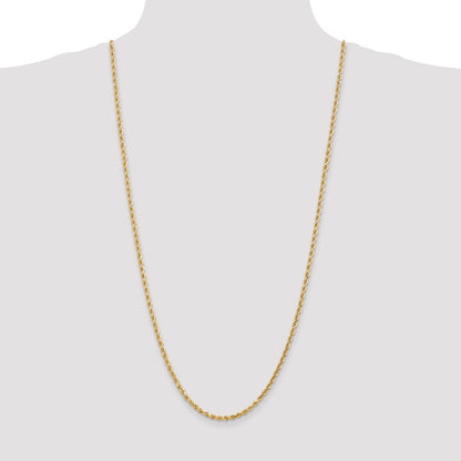 10k 3.0mm Diamond-cut Rope Chain