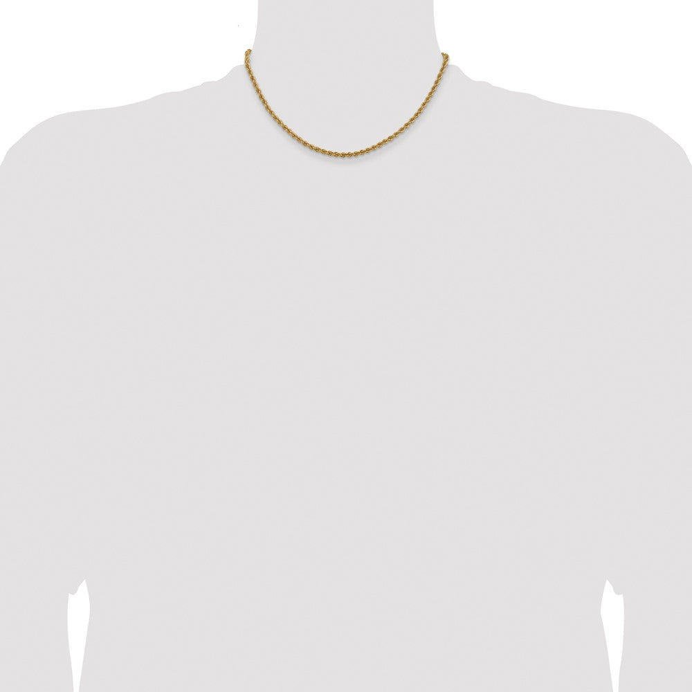 10k 3.0mm Solid Rope Chain