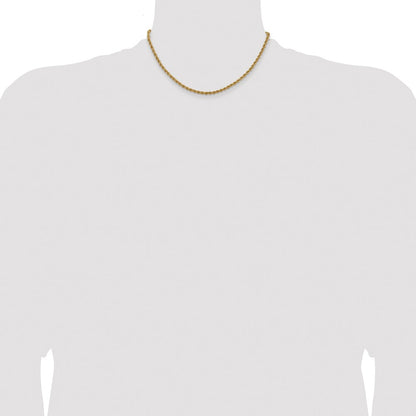 10k 3.0mm Solid Rope Chain