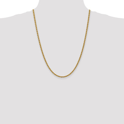 10k 3.0mm Solid Rope Chain